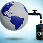 Concept of global oil business – 3d rendering