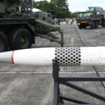 2560px-JASDF_MIM-104_Patriot_PAC-3_Missile(dummy_model)_seeker_&_guidance_section_at_Hamamatsu_Air_Base_October_20,_2019