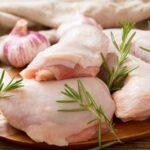fresh chicken legs with rosemary